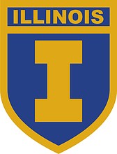 Векторный клипарт: U.S. Army | University of Illinois, Champaign, IL, нарукавный знак