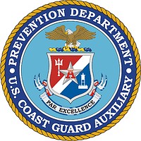 U.S. Coast Guard Auxiliary, Prevention Department, эмблема - векторное изображение