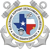 Векторный клипарт: U.S. Coast Guard Eighth District Electronic Support Detachment Galveston