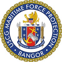 Векторный клипарт: U.S. Coast Guard Maritime Force Protection Unit - Bangor, эмблема