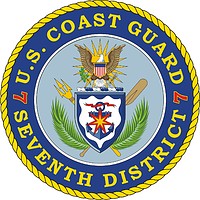 Векторный клипарт: U.S. Coast Guard Seventh District, эмблема