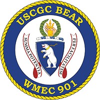 Векторный клипарт: U.S. Coast Guard USCGC Bear (WMEC 901), medium endurance cutter crest