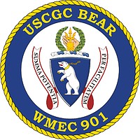 U.S. Coast Guard USCGC Bear (WMEC 901), medium endurance cutter crest - векторное изображение