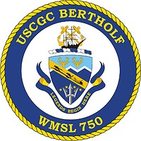 Vector clipart: U.S. Coast Guard USCGC Bertholf (WMSL 750), maritime security cutter crest