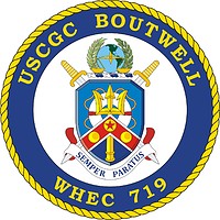 Векторный клипарт: U.S. Coast Guard USCGC Boutwell (WHEC 719), high endurance cutter crest