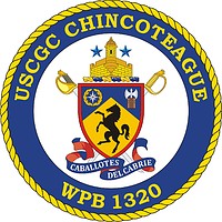 Vector clipart: U.S. Coast Guard USCGC Chincoteague (WPB 1320), patrol boat crest
