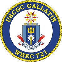 Векторный клипарт: U.S. Coast Guard USCGC Gallatin (WHEC 721), high endurance cutter crest