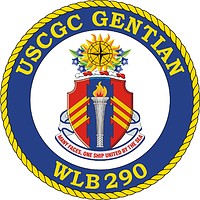 Векторный клипарт: U.S. Coast Guard USCGC Gentian (WLB 290), seagoing buoy tender crest