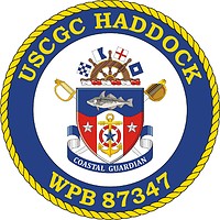 Векторный клипарт: U.S. Coast Guard USCGC Haddock (WPB 87347), patrol boat crest