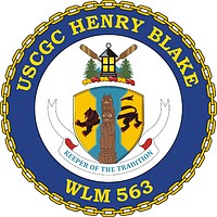 Векторный клипарт: U.S. Coast Guard USCGC Henry Blake (WLM 563), coastal buoy tender crest