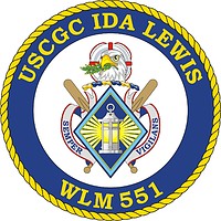 Vector clipart: U.S. Coast Guard USCGC Ida Lewis (WLM 551), coastal buoy tender crest