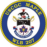 Vector clipart: U.S. Coast Guard USCGC Maple (WLB 207), seagoing buoy tender crest