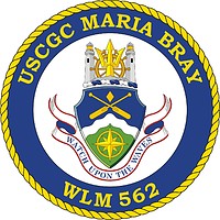 Векторный клипарт: U.S. Coast Guard USCGC Maria Bray (WLM 562), coastal buoy tender crest