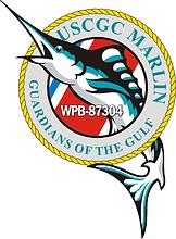 U.S. Coast Guard USCGC Marlin (WPB 87304), patrol boat crest - векторное изображение