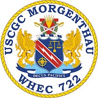 U.S. Coast Guard USCGC Morgenthau (WHEC 722), high endurance cutter crest - векторное изображение