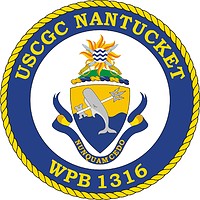 Векторный клипарт: U.S. Coast Guard USCGC Nantucket (WPB 1316), patrol boat crest