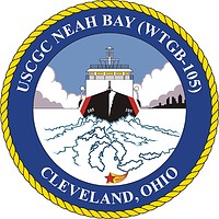 U.S. Coast Guard USCGC Neah Bay (WTGB 105), icebreaking tug crest - vector image