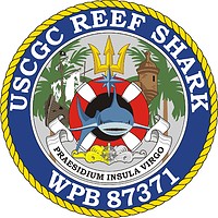 U.S. Coast Guard USCGC Reef Shark (WPB 87371), patrol boat crest - vector image