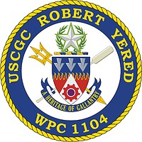 Векторный клипарт: U.S. Coast Guard USCGC Robert Yered (WPC 1104), fast response cutter crest
