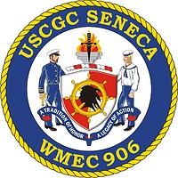 Векторный клипарт: U.S. Coast Guard USCGC Seneca (WMEC 906), medium endurance cutter crest