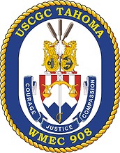 Векторный клипарт: U.S. Coast Guard USCGC Tahoma (WMEC 908), medium endurance cutter crest