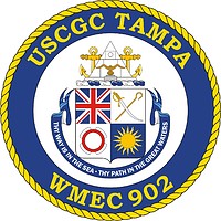 U.S. Coast Guard USCGC Tampa (WMEC 902), medium endurance cutter crest - vector image