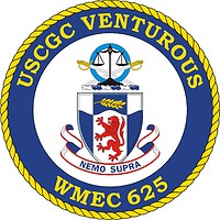 Векторный клипарт: U.S. Coast Guard USCGC Venturous (WMEC 625), medium endurance cutter crest