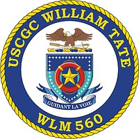 U.S. Coast Guard USCGC William Tate (WLM 560), coastal buoy tender crest - vector image