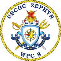 Vector clipart: U.S. Coast Guard USCGC Zephyr (WPC 8), coastal patrol ship crest