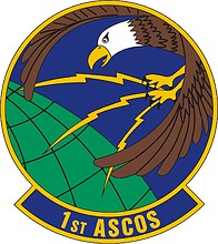 Vector clipart: U.S. Air Force 1st Air and Space Communications Operations Squadron, emblem