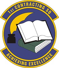 Векторный клипарт: U.S. Air Force 1st Contracting Squadron, эмблема