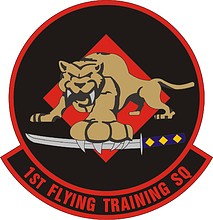 Vector clipart: U.S. Air Force 1st Flying Training Squadron, emblem