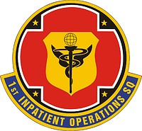 Векторный клипарт: U.S. Air Force 1st Inpatient Operations Squadron, эмблема