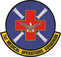 Векторный клипарт: U.S. Air Force 1st Medical Operations Squadron, эмблема