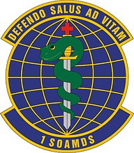 Vector clipart: U.S. Air Force 1st Special Operations Aerospace Medicine Squadron, emblem