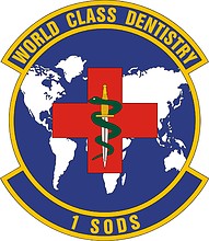 U.S. Air Force 1st Special Operations Dental Squadron, эмблема - векторное изображение