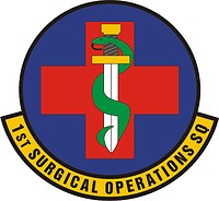 Vector clipart: U.S. Air Force 1st Surgical Operations Squadron, emblem