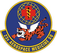Векторный клипарт: U.S. Air Force 23rd Aerospace Medicine Squadron, эмблема