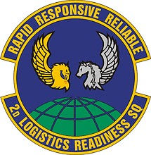 Vector clipart: U.S. Air Force 2nd Logistics Readiness Squadron, emblem