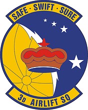 Векторный клипарт: U.S. Air Force 3rd Airlift Squadron, эмблема