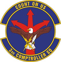 Векторный клипарт: U.S. Air Force 3rd Comptroller Squadron, эмблема