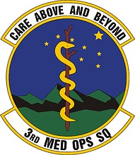 Vector clipart: U.S. Air Force 3rd Medical Operations Squadron, emblem