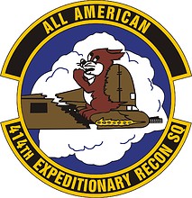 Векторный клипарт: U.S. Air Force 414th Expeditionary Reconnaissance Squadron, эмблема