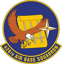Vector clipart: U.S. Air Force 426th Air Base Squadron, emblem
