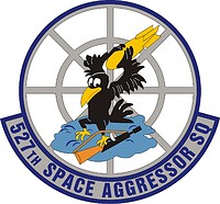 U.S. Air Force 527th Space Aggressor Squadron, emblem - vector image