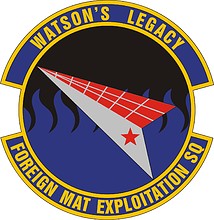 Vector clipart: U.S. Air Force Foreign Material Exploitation Squadron, emblem