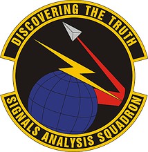 Vector clipart: U.S. Air Force Signals Analysis Squadron, emblem