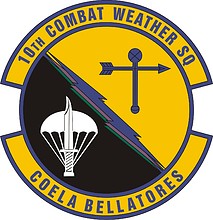 U.S. Air Force 10th Combat Weather Squadron, emblem - vector image