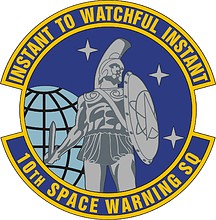 U.S. Air Force 10th Space Warning Squadron, emblem - vector image