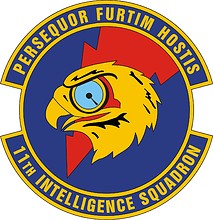 Vector clipart: U.S. Air Force 11th Intelligence Squadron, emblem